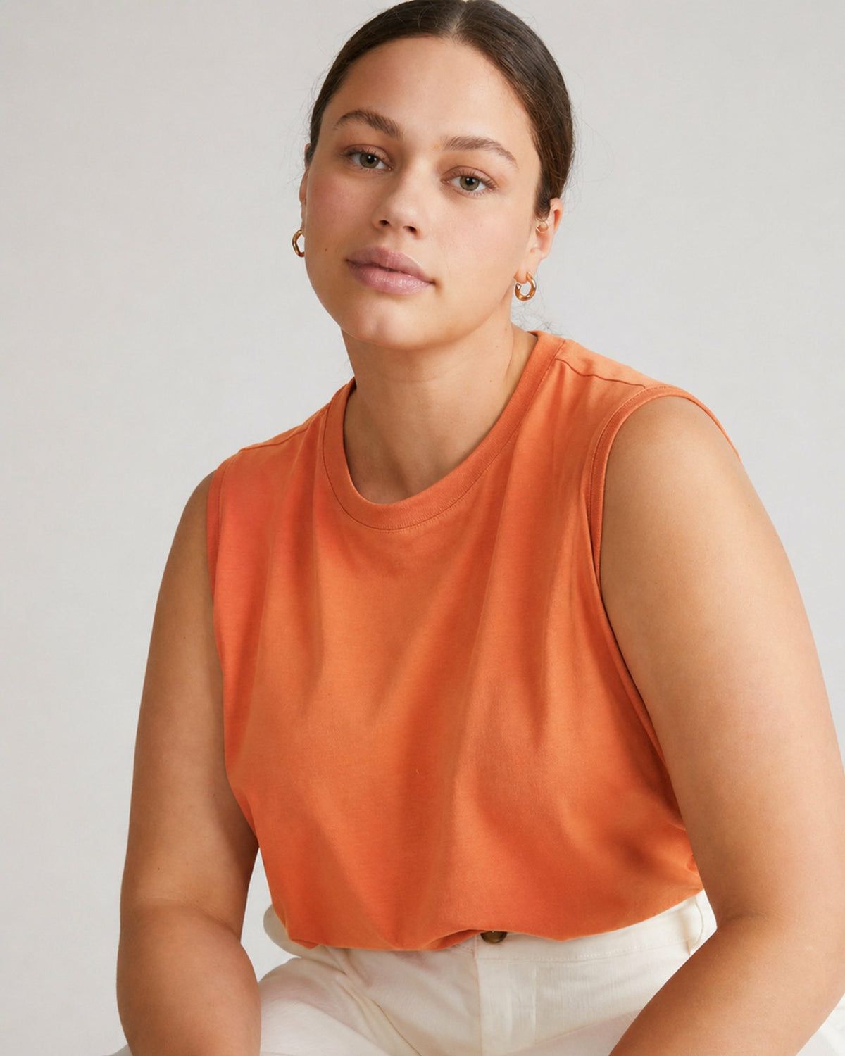 Patti Muscle Tank - Italian Orange | Universal Standard