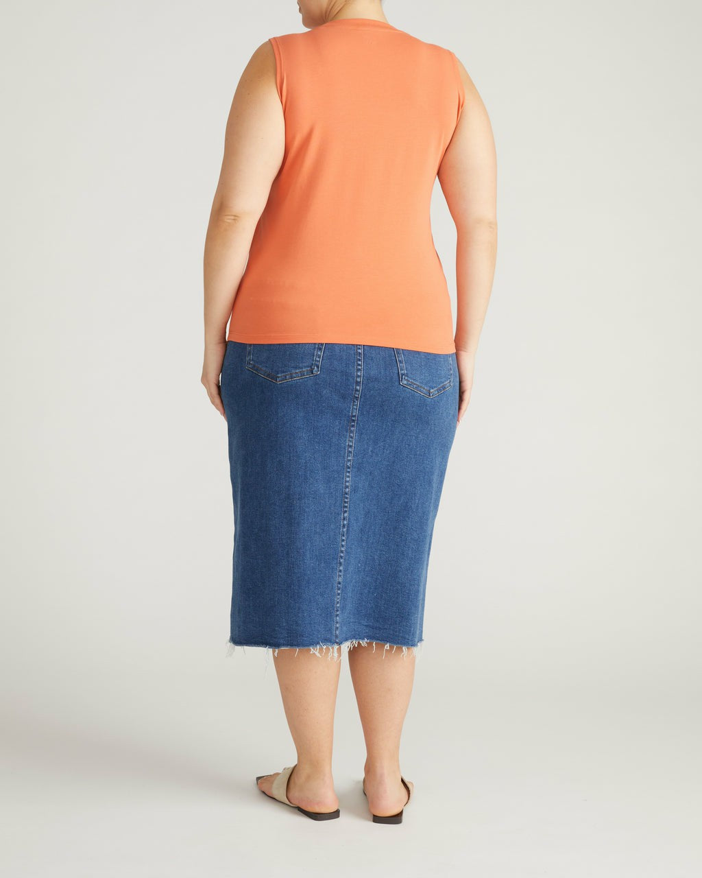 Patti Muscle Tank - Italian Orange | Universal Standard