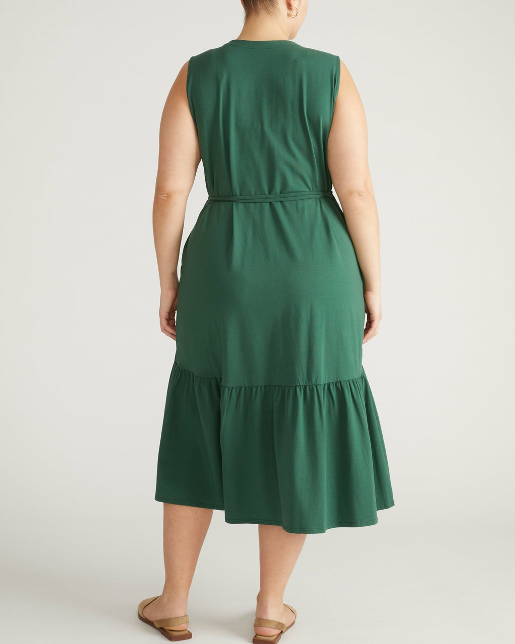 Tiered Twirl Wrap Dress - Conifer | Universal Standard