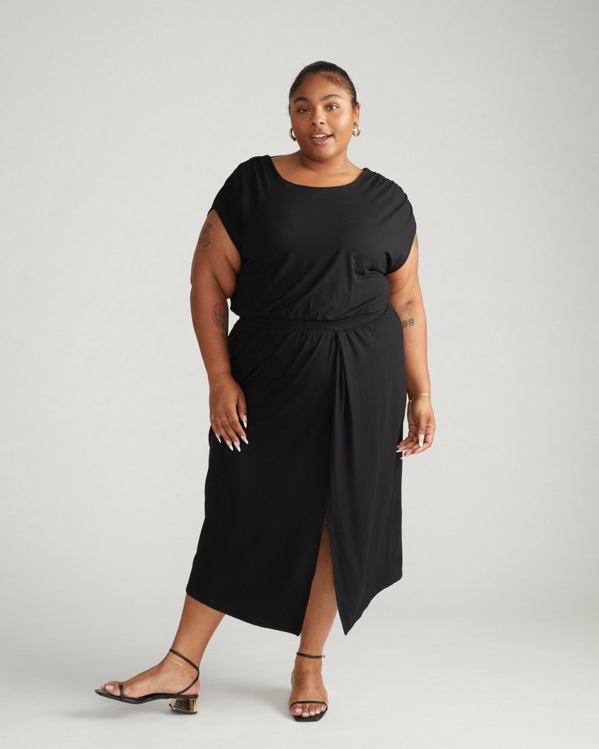Havana Divine Jersey Dress - Black | Universal Standard
