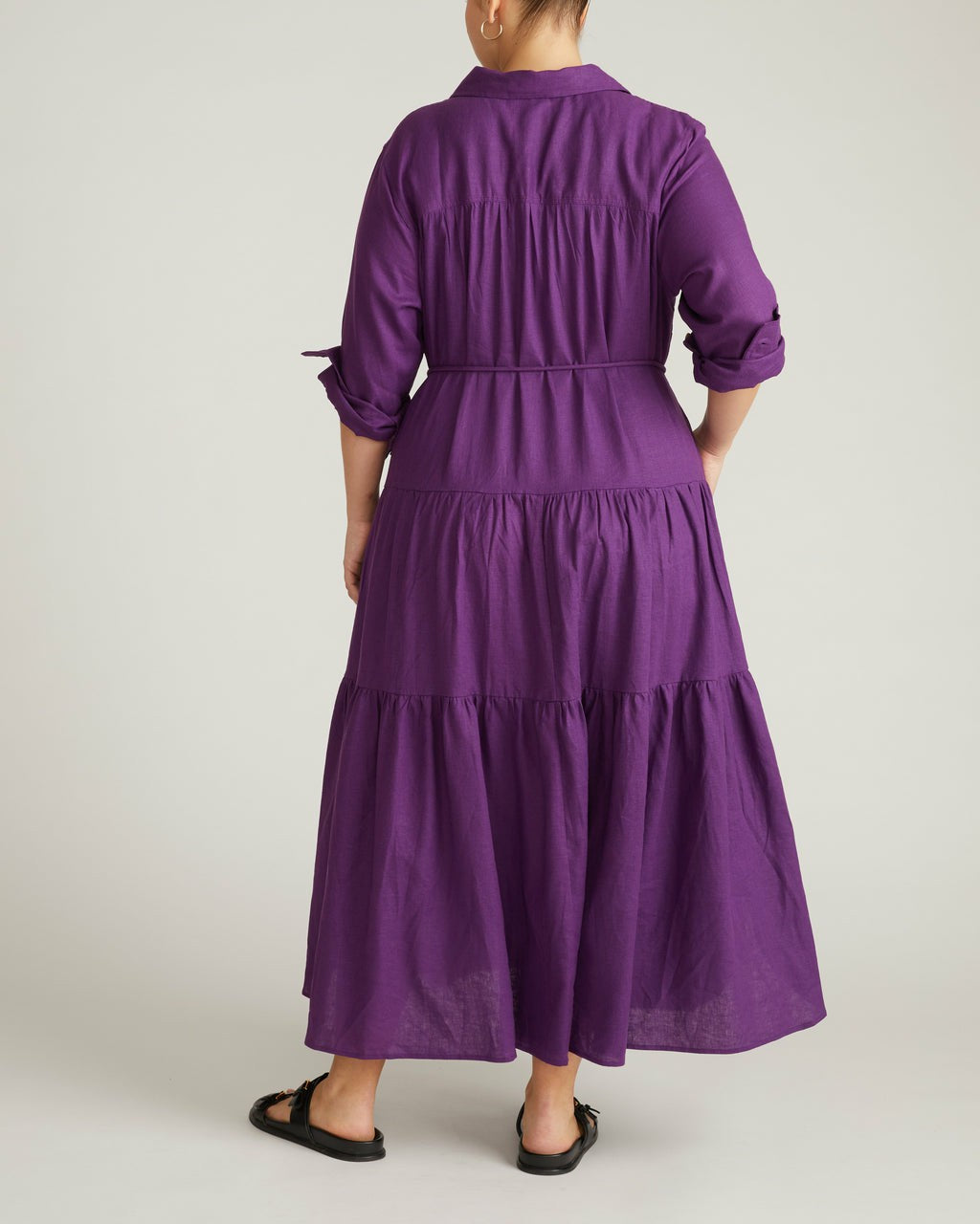 Alix Linen Blend Shirtdress - Dreamy Purple | Universal Standard