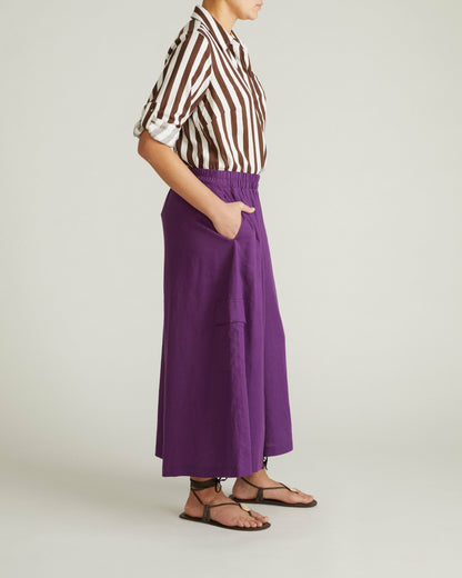 Palazzo Cargo Linen Blend Pant - Dreamy Purple | Universal Standard