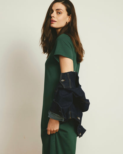 Halie Maxi T-Shirt Dress - Conifer | Universal Standard