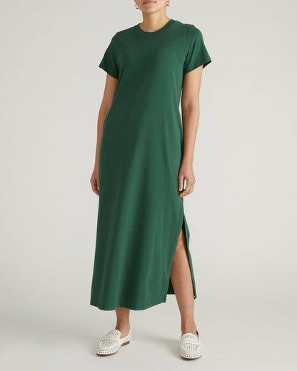 Halie Maxi T-Shirt Dress - Conifer | Universal Standard
