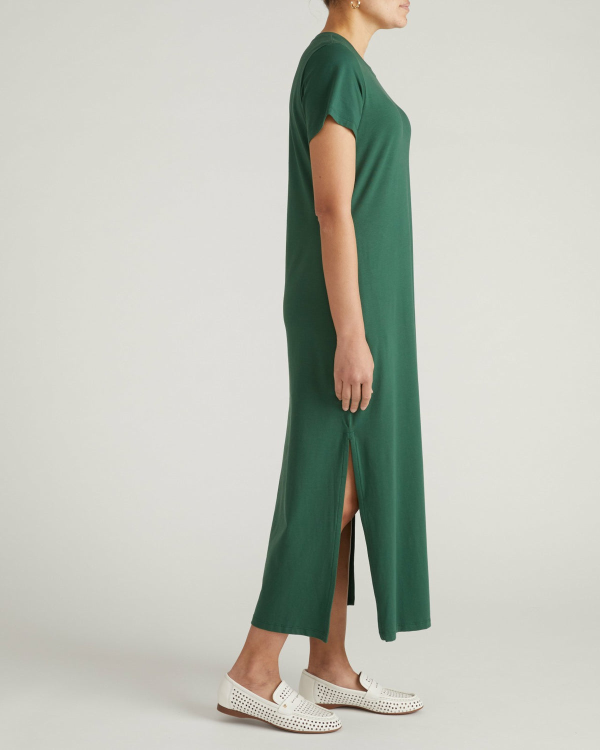 Halie Maxi T-Shirt Dress - Conifer | Universal Standard