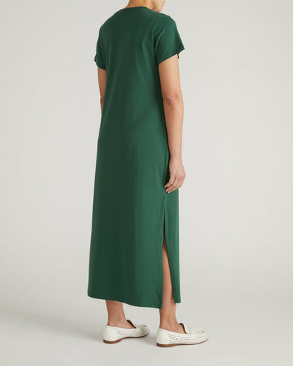 Halie Maxi T-Shirt Dress - Conifer | Universal Standard