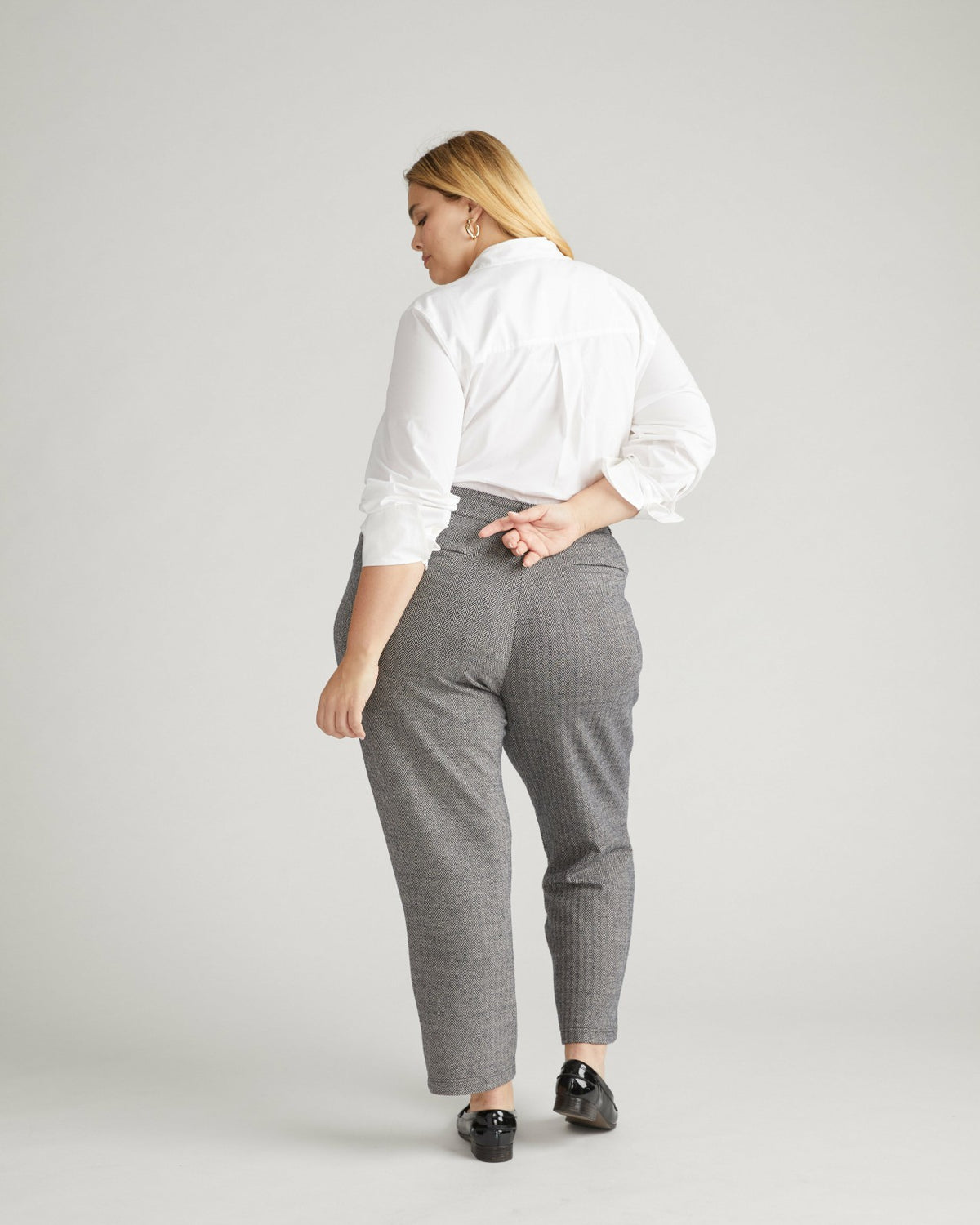 Cigarette Ponte Pants - Herringbone Tweed | Universal Standard