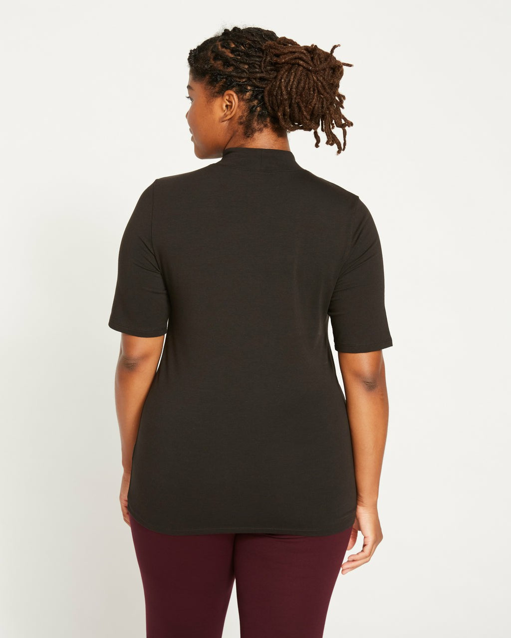 Modern Mock Neck Tee - Black | Universal Standard