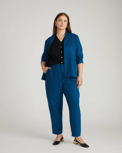 Audrey Tailored Ponte Pants - Deep Teal | Universal Standard