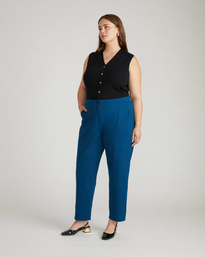 Audrey Tailored Ponte Pants - Deep Teal | Universal Standard