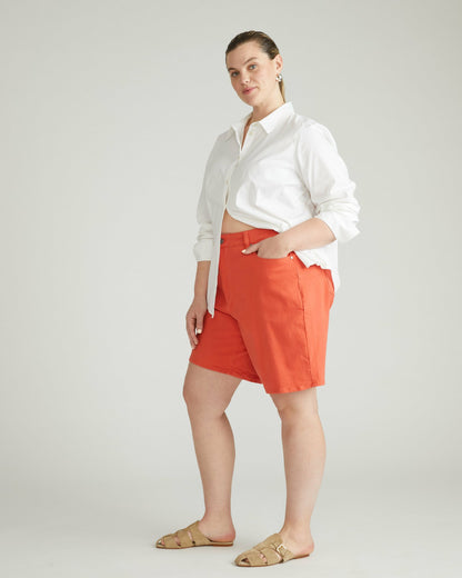 Lou Loose Fit Denim Shorts - Coral Reef | Universal Standard