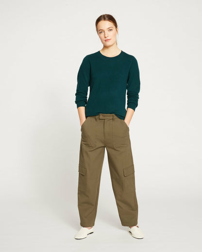 Karlee Stretch Cotton Twill Cargo Pants - Ivy | Universal Standard
