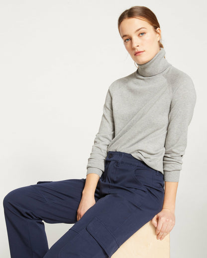 Karlee Stretch Cotton Twill Cargo Pants - Navy | Universal Standard
