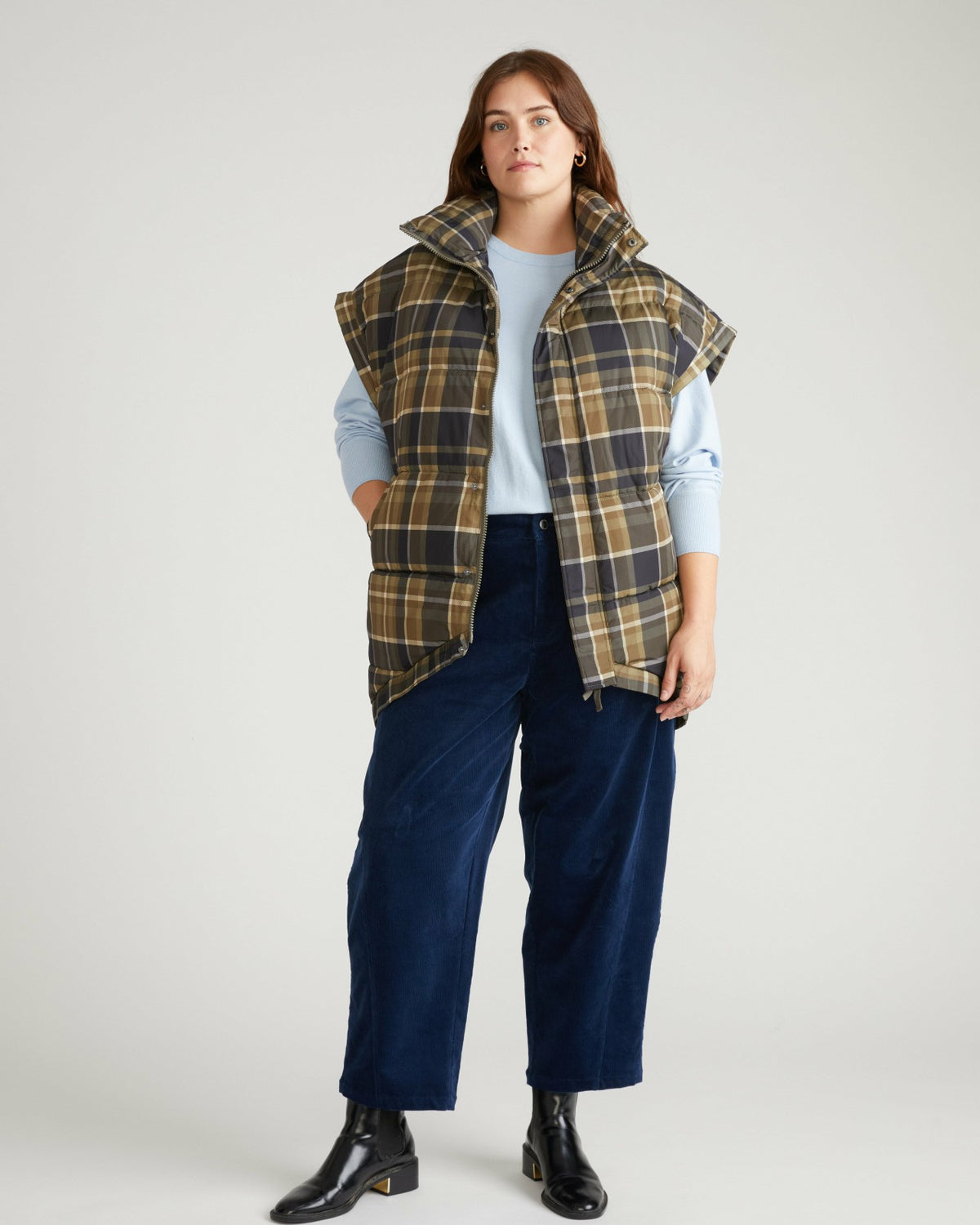Dakota Twisted Leg Corduroy Pants - Pageant Blue | Universal Standard
