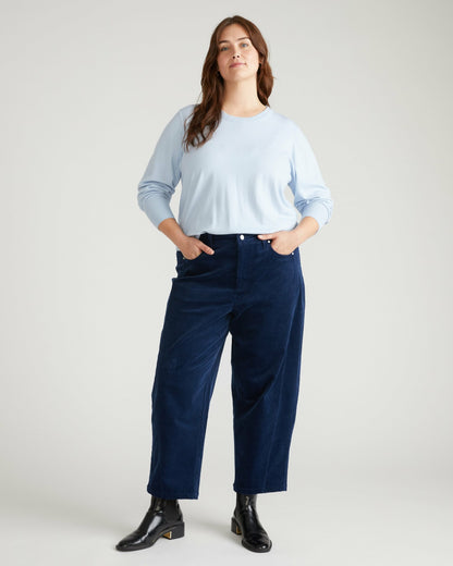 Dakota Twisted Leg Corduroy Pants - Pageant Blue | Universal Standard