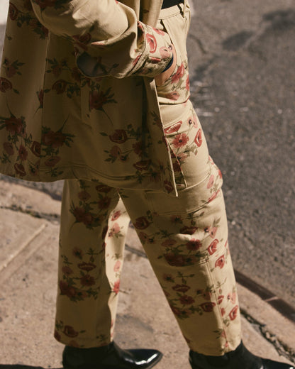 Karlee Stretch Cotton Twill Cargo Pants - Wild Flower Bouquet Print | Universal Standard