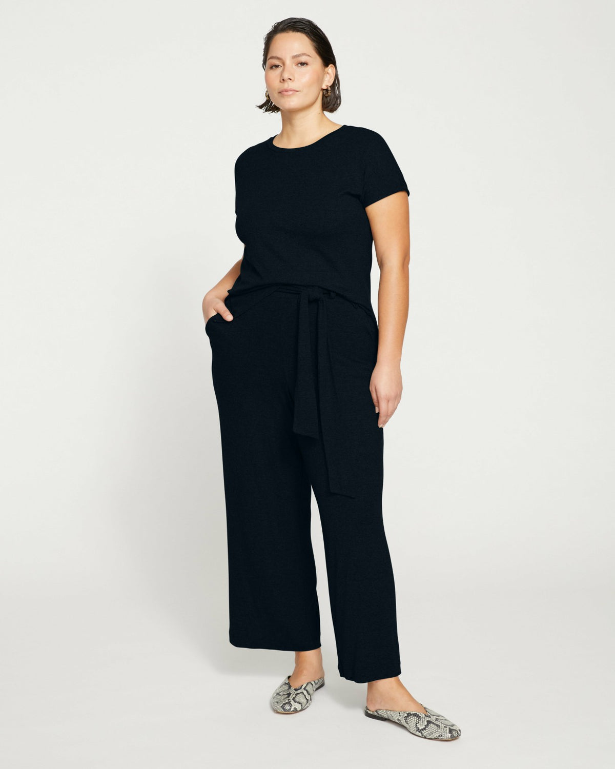TravelKnit Wide Leg Pants - Black | Universal Standard