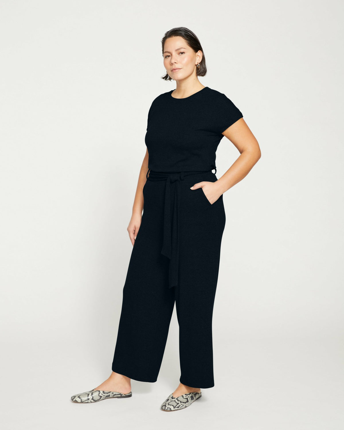TravelKnit Wide Leg Pants - Black | Universal Standard