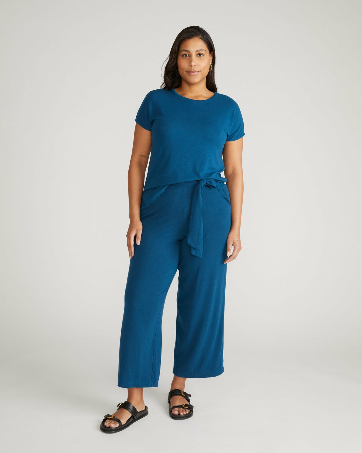 TravelKnit Wide Leg Pants - Blue Teal | Universal Standard