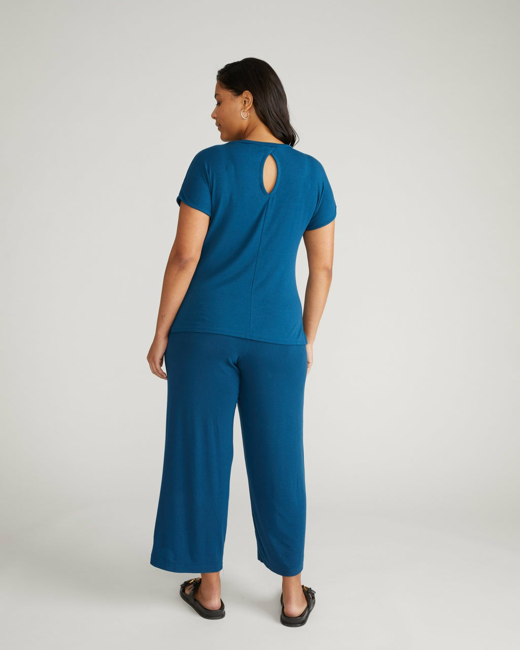 TravelKnit Wide Leg Pants - Blue Teal | Universal Standard