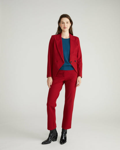 Long Cigarette Ponte Pants - Garnet | Universal Standard