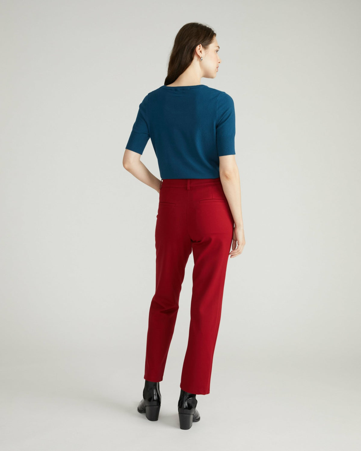 Long Cigarette Ponte Pants - Garnet | Universal Standard