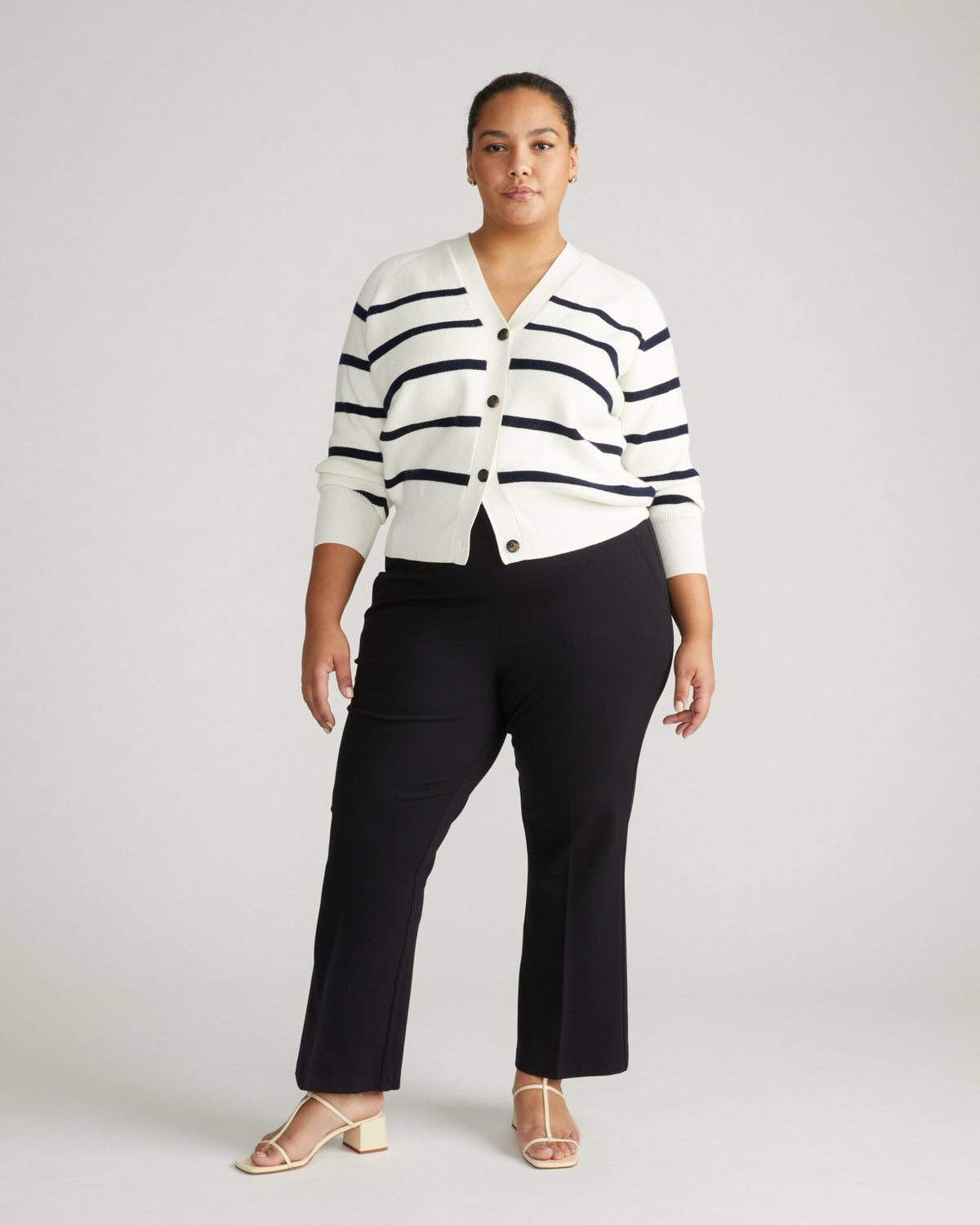Prestige Ponte Flared Pants - Black | Universal Standard