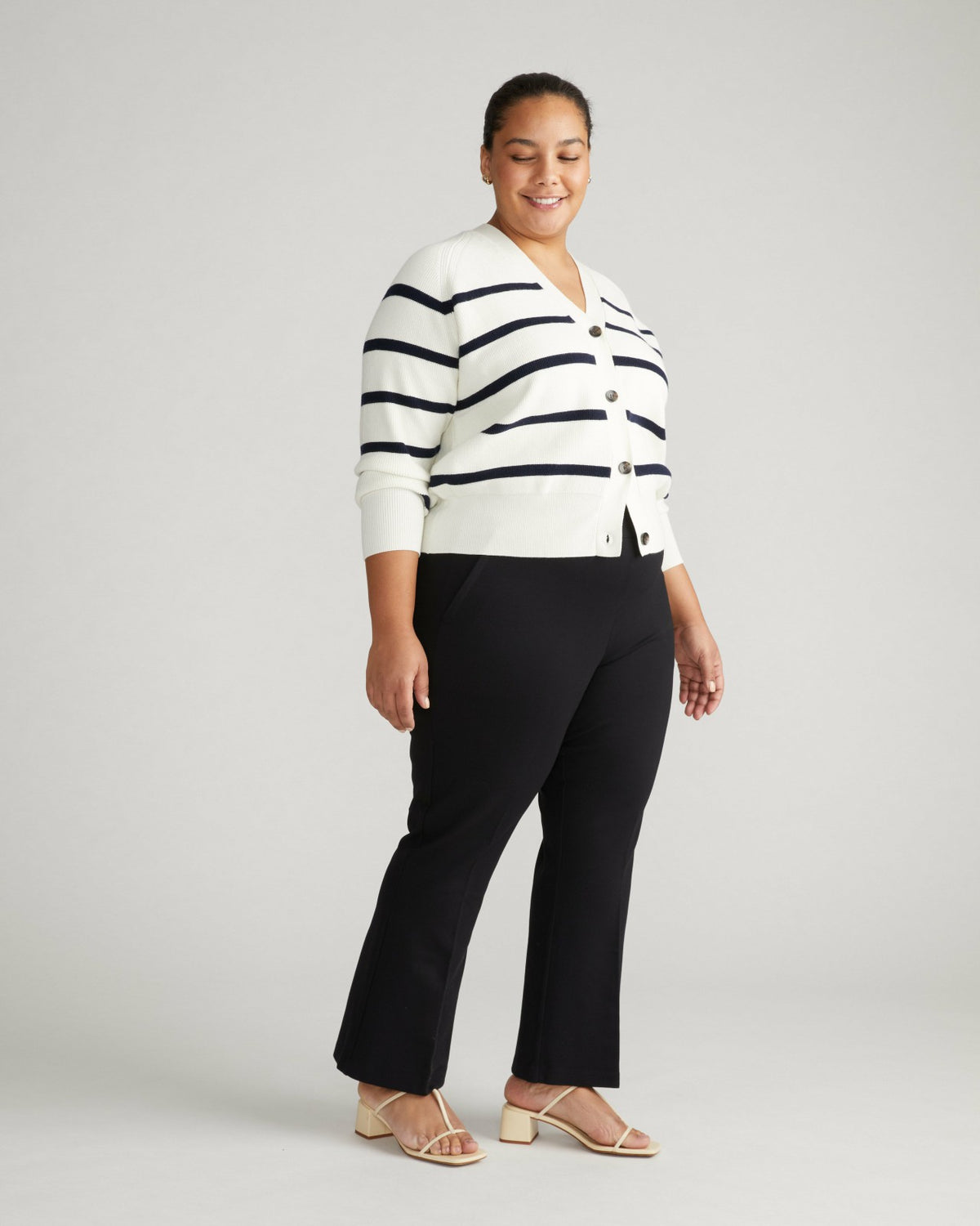 Prestige Ponte Flared Pants - Black | Universal Standard