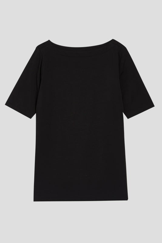 Bella Boatneck Tee - Black | Universal Standard