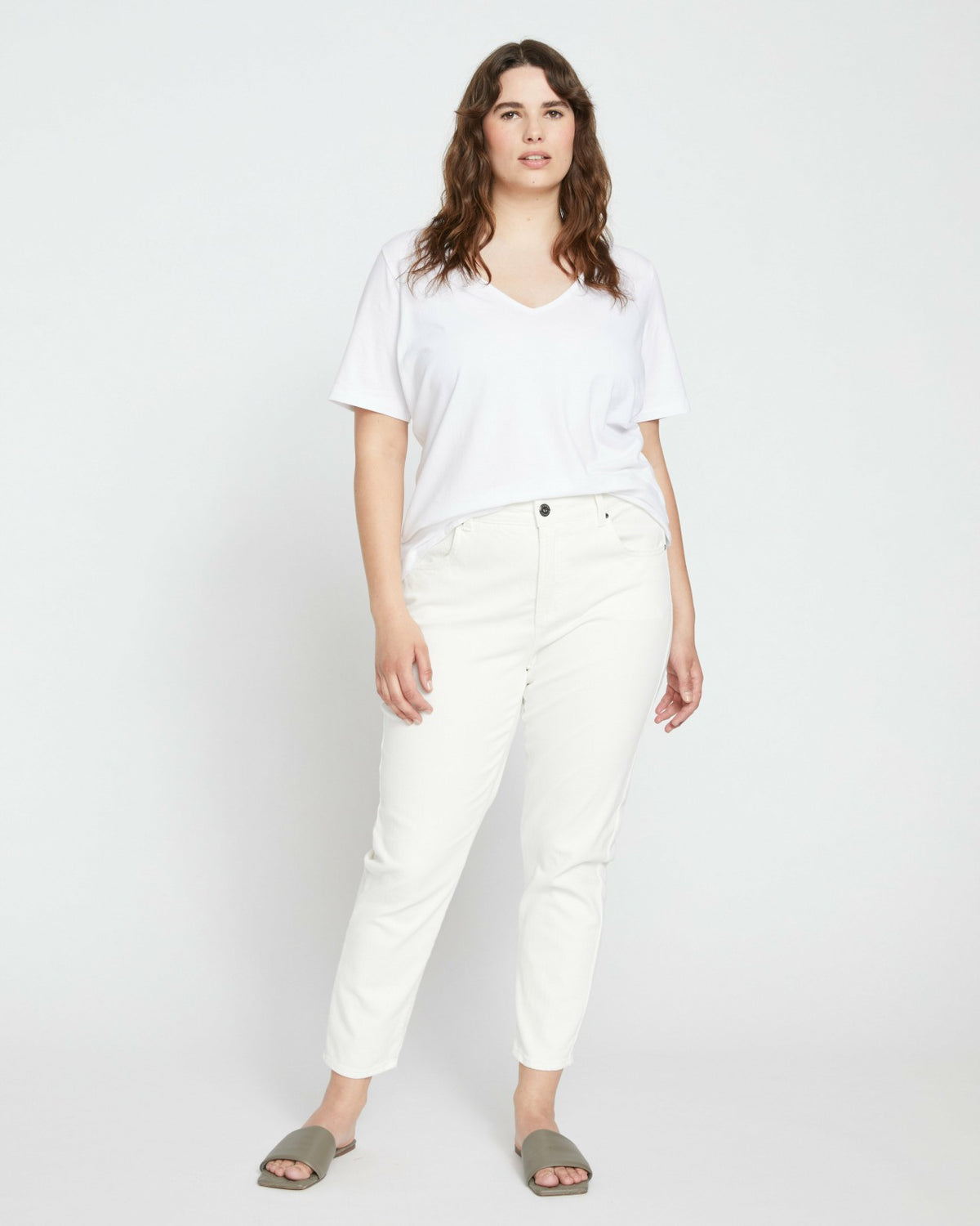 Double V Tee - White | Universal Standard