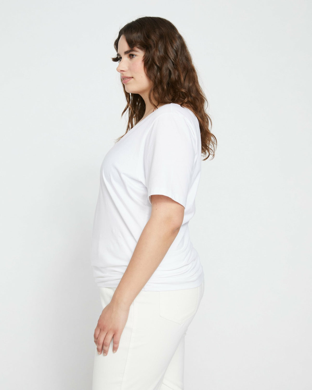 Double V Tee - White | Universal Standard