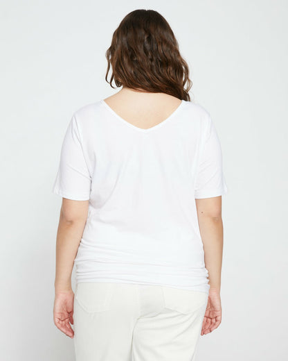 Double V Tee - White | Universal Standard