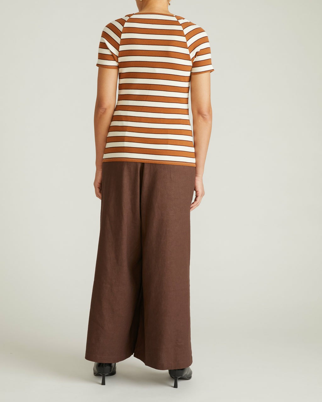 Carey Ribbed Sweetheart Tee - Baker Street Stripe | Universal Standard