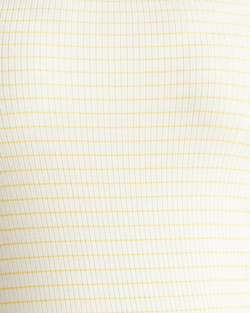 Roitfeld Ribbed Tank - Yellow Microstripe | Universal Standard