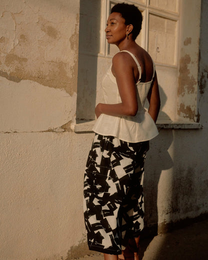 Kuki Sleeveless Linen Blend Top - Natural White | Universal Standard