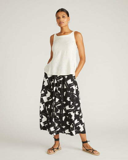 Kuki Sleeveless Linen Blend Top - Natural White | Universal Standard