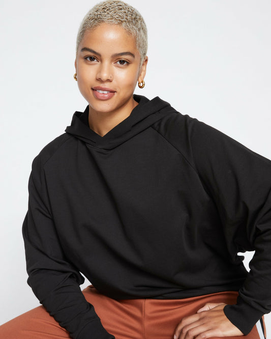 French Terry Pullover Hoodie - Black | Universal Standard