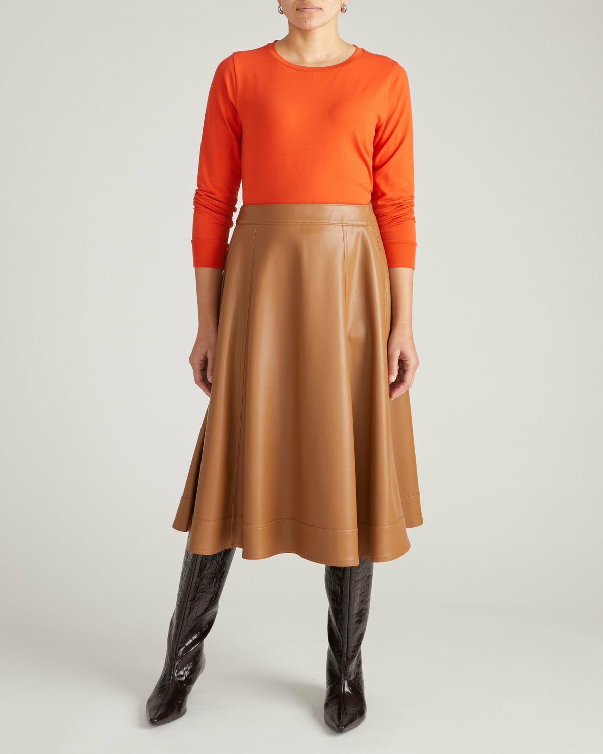 Long Sleeve Tee Rex - Orange Flame | Universal Standard