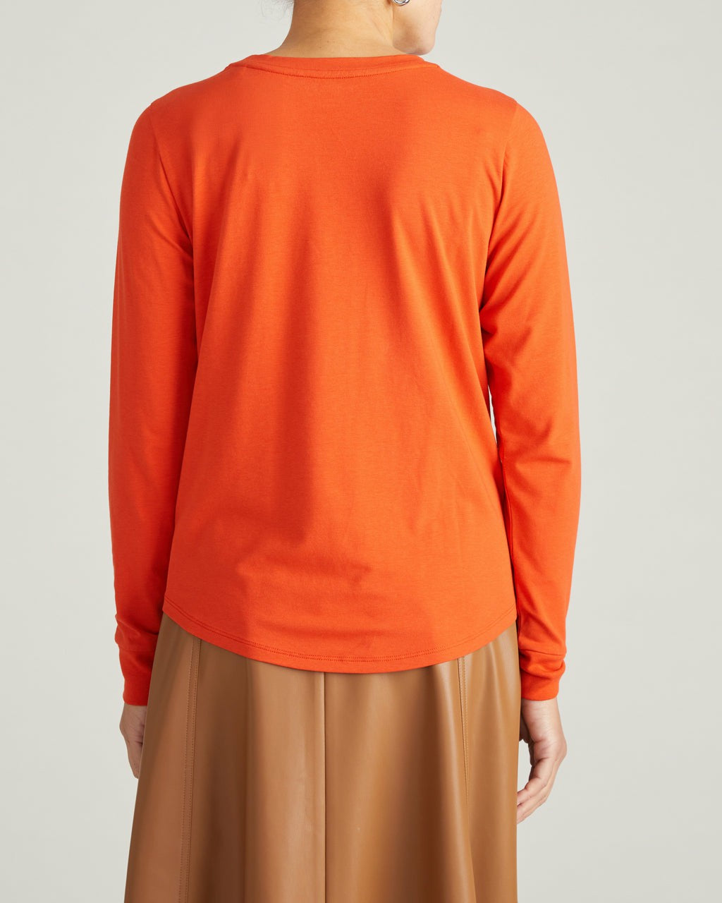 Long Sleeve Tee Rex - Orange Flame | Universal Standard