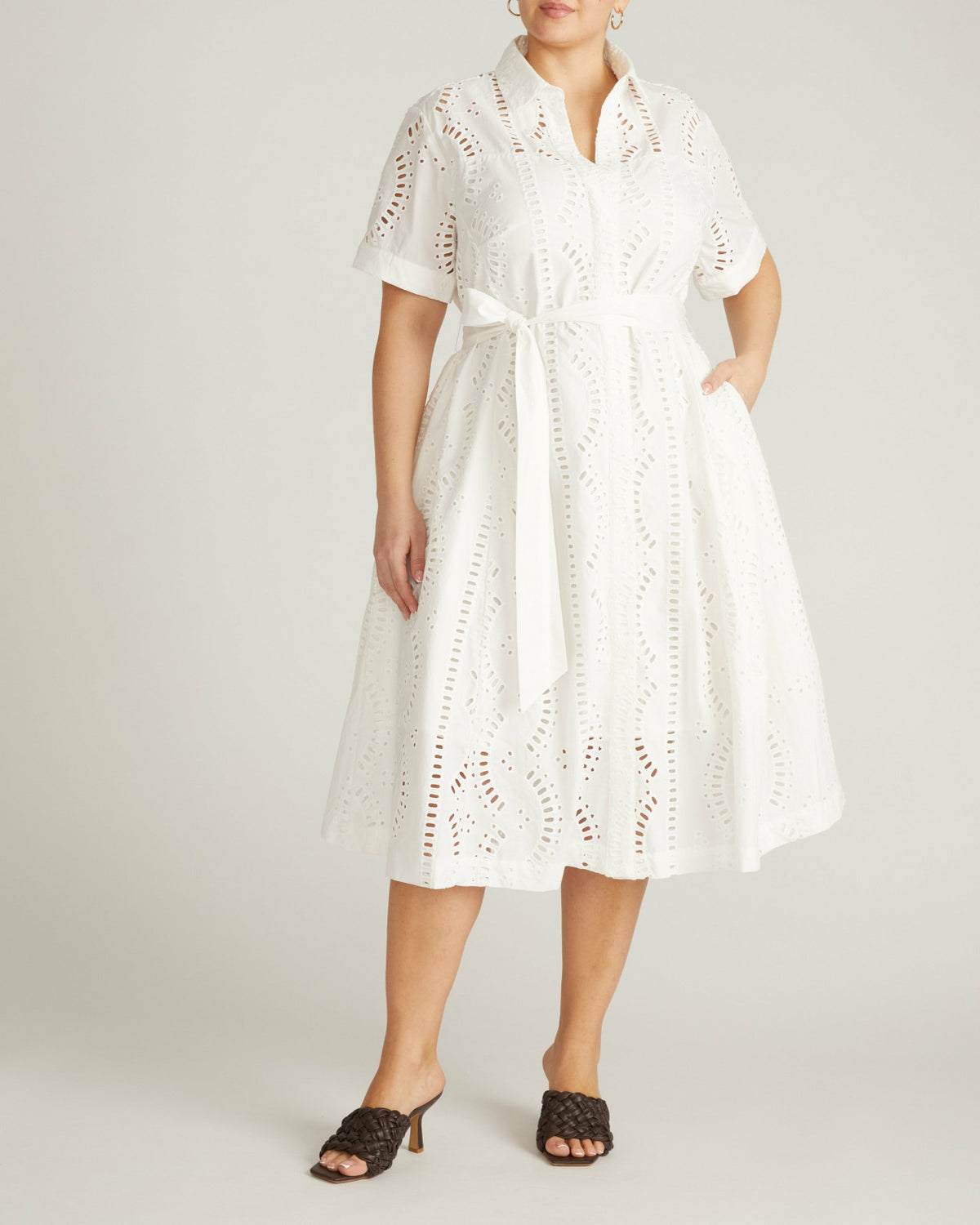 Tina Cotton Poplin Shirtdress - White | Universal Standard
