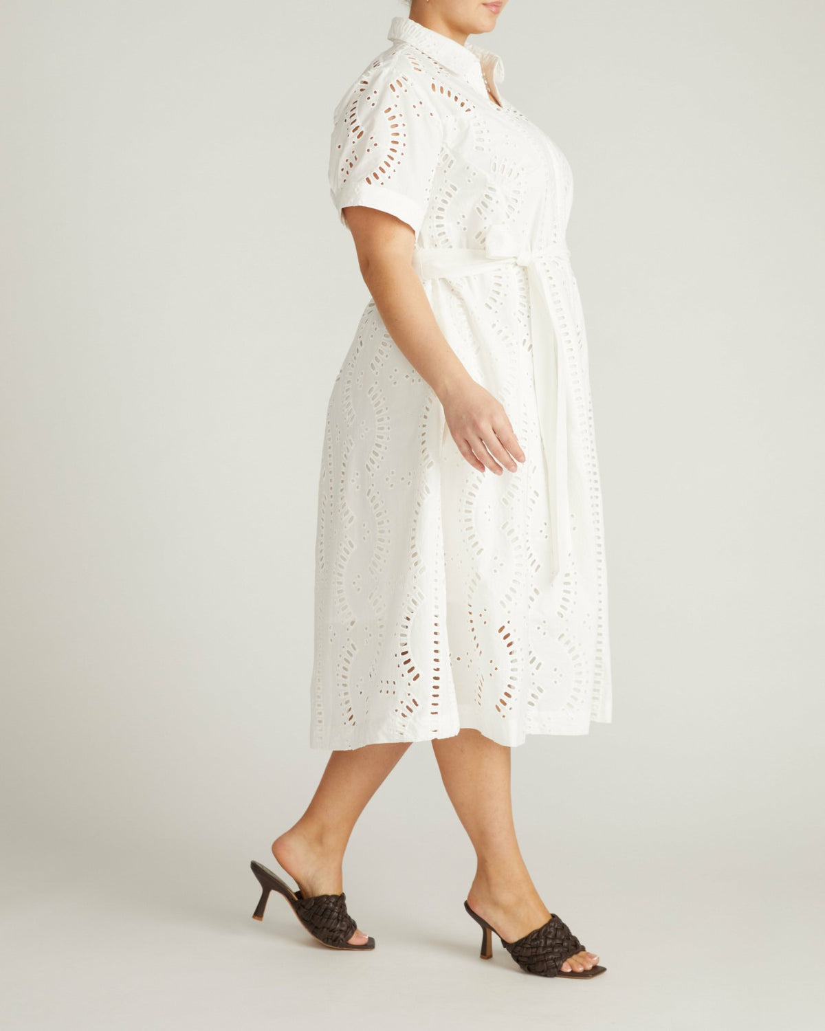 Tina Cotton Poplin Shirtdress - White | Universal Standard