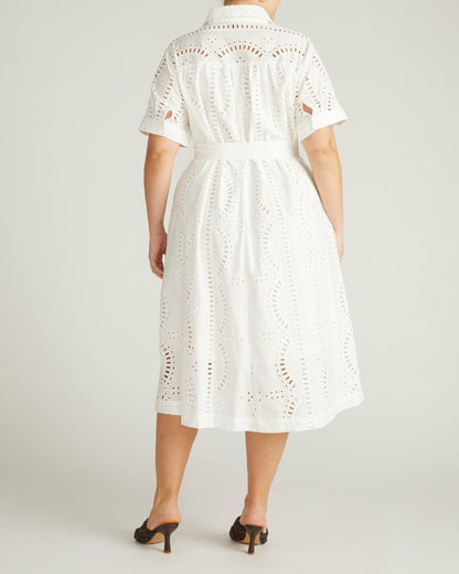 Tina Cotton Poplin Shirtdress - White | Universal Standard