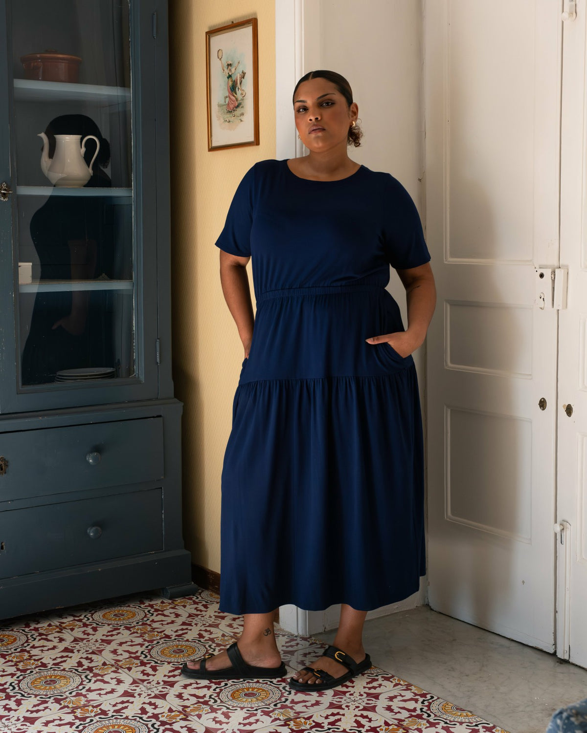 Thea Divine Jersey Midi Dress - Cenote | Universal Standard