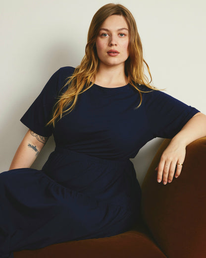 Thea Divine Jersey Midi Dress - Cenote | Universal Standard