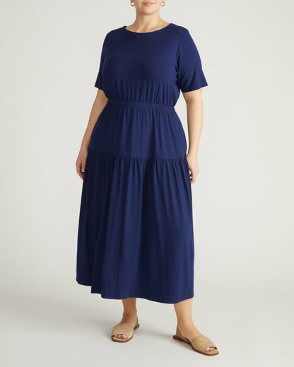 Thea Divine Jersey Midi Dress - Cenote | Universal Standard