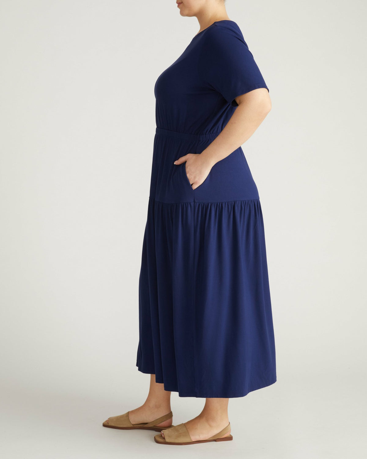 Thea Divine Jersey Midi Dress - Cenote | Universal Standard