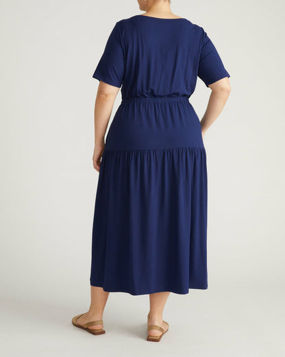 Thea Divine Jersey Midi Dress - Cenote | Universal Standard