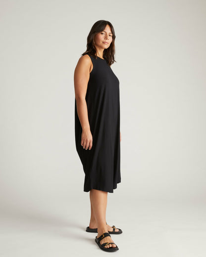 Pearl Divine Jersey Dress - Black | Universal Standard