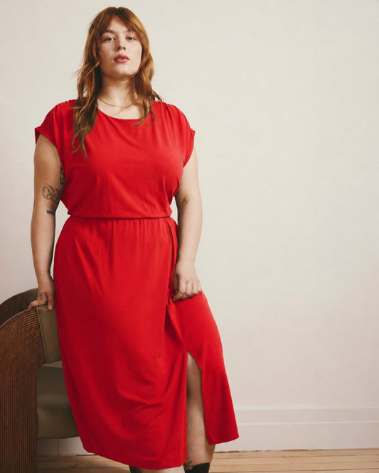 Havana Divine Jersey Dress - Lipstick | Universal Standard