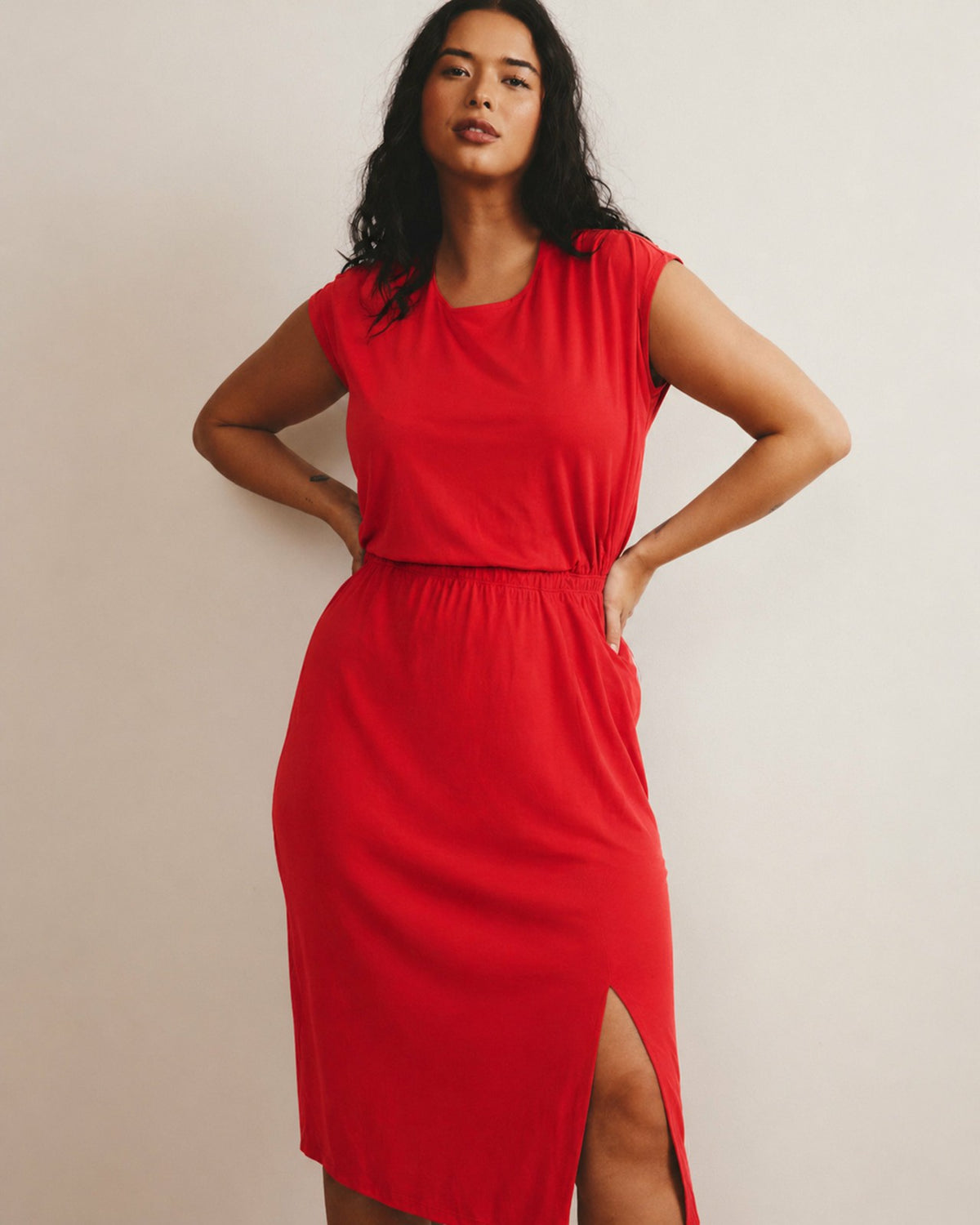 Havana Divine Jersey Dress - Lipstick | Universal Standard